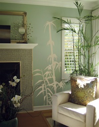 Bamboo wall decal stickers
