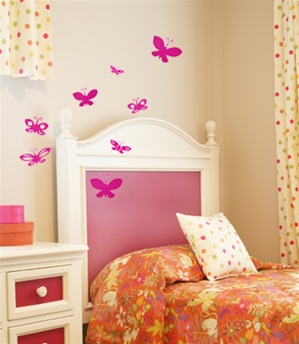 Cutesy Butterflies wall decals stickers