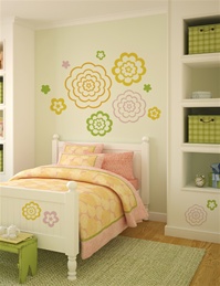 Bubble Flowers wall decals stickers
