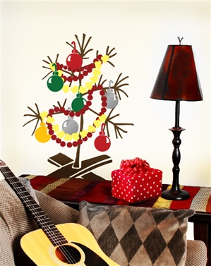 Charlie Brown Christmas Tree wall decal sticker