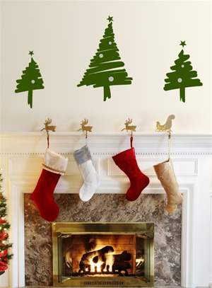 Christmas Tree - "Ink" wall decal sticker