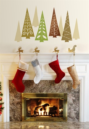 Christmas Tree - "Mod" wall decals stickers