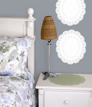 Doily wall decals stickers