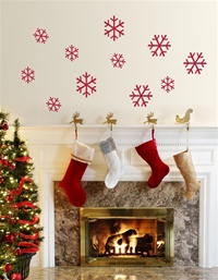 Frosty Snowflake wall decals stickers