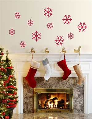 Frosty Snowflake wall decals stickers