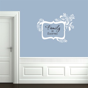Leafy Scallop Message Frame Wall Decals Stickers