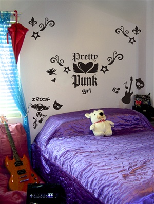 Pretty Punk wall decals stickers