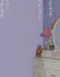 Ribbon wall decals stickers
