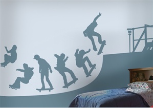 Skate Halfpipe wall decals stickers