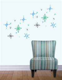 Sparkle Snowflake wall decals stickers