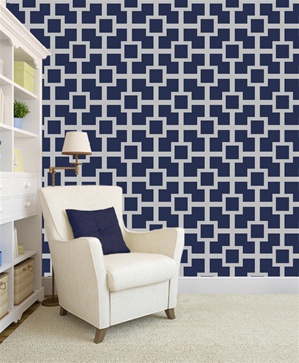 Square Maze Wallpaper Pattern wall decals stickers