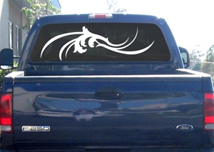 Tribal Wave Car or Wall decal Sticker