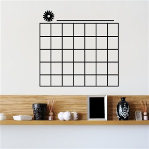 Calendar - Vinyl Wall Decal - Wall Quote - Wall Decor