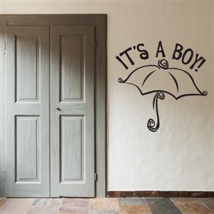 it's a boy! - Vinyl Wall Decal - Wall Quote - Wall Decor