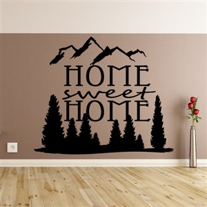 Home sweet home - Vinyl Wall Decal - Wall Quote - Wall Decor