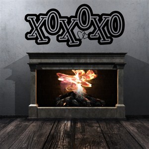XOXOXO - Vinyl Wall Decal - Wall Quote - Wall Decor