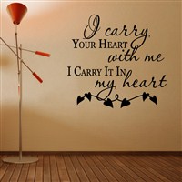 I carry your heart with me I carry it in my heart