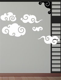 Asian Clouds wall decals stickers