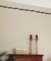 Barbed Wire western border wall decal sticker
