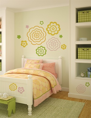 Bubble Flowers wall decals stickers