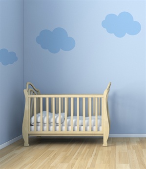 Cloudy wall decals stickers