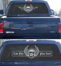 Winged Crest Car Surface Decal
