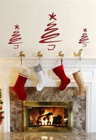 Christmas Tree - "Swash" wall decals stickers