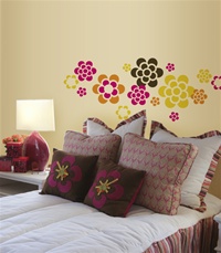 Flowers wall decals stickers
