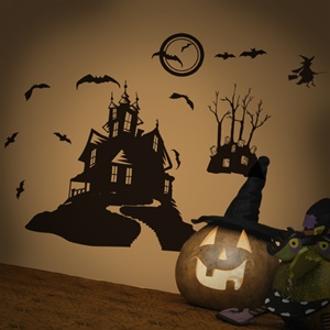 Haunted House-wall decals stickers