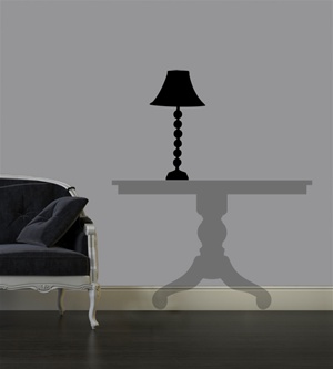 Contemporary Lamp wall decal sticker