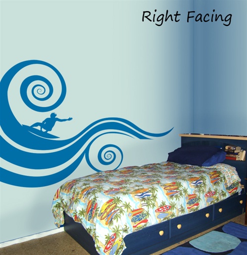 Mod Wave Wall Decal Sticker - Ocean Wave Wall Decals