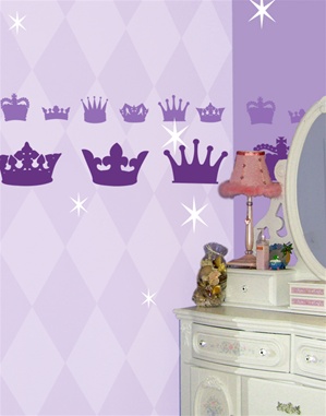 Princess Crowns wall decals stickers