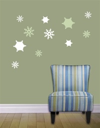 Snowflake wall decals stickers