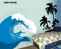 Surf's Up Ocean Wave wall decal sticker
