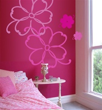 Tropical Flowers wall decals stickers