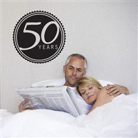 50 Years - Vinyl Wall Decal - Wall Quote - Wall Decor
