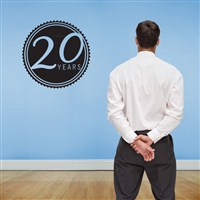 20 Years - Vinyl Wall Decal - Wall Quote - Wall Decor