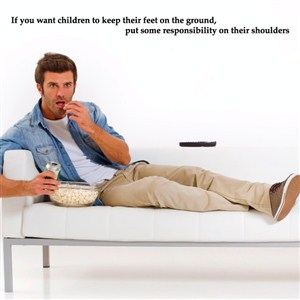 If you want children to keep their feet on the ground, - Vinyl Wall Decal - Wall Quote - Wall Decor