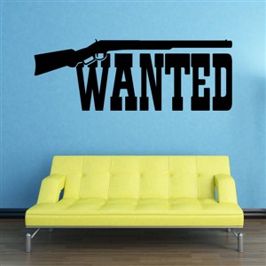 Wanted - Vinyl Wall Decal - Wall Quote - Wall Decor