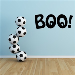 Boo! - Vinyl Wall Decal - Wall Quote - Wall Decor