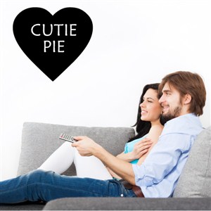 Cutie Pie - Vinyl Wall Decal - Wall Quote - Wall Decor