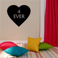 4 Ever - Vinyl Wall Decal - Wall Quote - Wall Decor