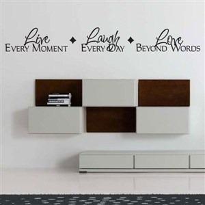 Live Laugh Love - Vinyl Wall Decal - Wall Quote - Wall Decor