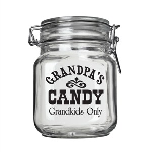 Grandpa's candy grandkids only - Vinyl Wall Decal - Wall Quote - Wall Decor