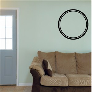 Circle Frame - Vinyl Wall Decal - Wall Quote - Wall Decor