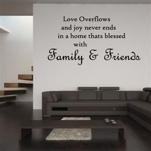 Love overflows and joy never ends in a home that’s blessed