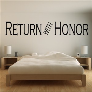 Return with honor