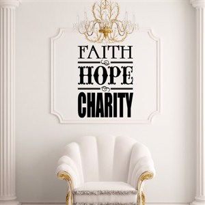 Faith hope charity