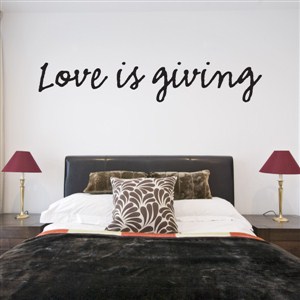 Love is giving